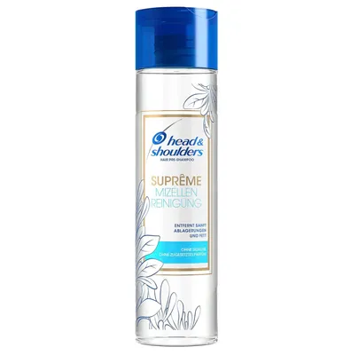 Produktbild von Head & Shoulders Suprême Mizellen Reinigung 250 ml, Shampoo, Haar, Dünnes Haar, Alle Farben ohne Silikone