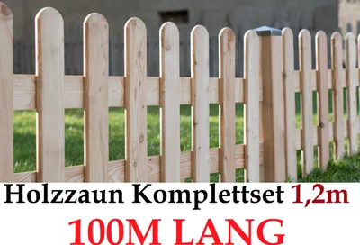 Zdjęcie produktu dla Ogrodzenie ogrodowe 120 cm x 100 m Modrzew syberyjski Zestaw ogrodzeniowy