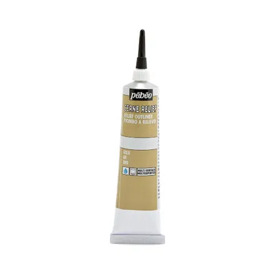 Image de Pebeo Cerne Relief Outliner, 37 ml, or