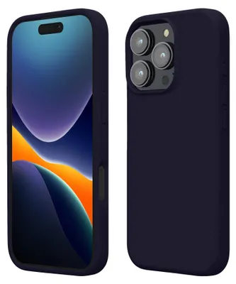 Produktbild von kwmobile Handyhülle für iPhone 16 Pro Max Hülle, für iPhone 16 Pro Max Case - Hülle Silikon - kabelloses Laden - Deep Ocean