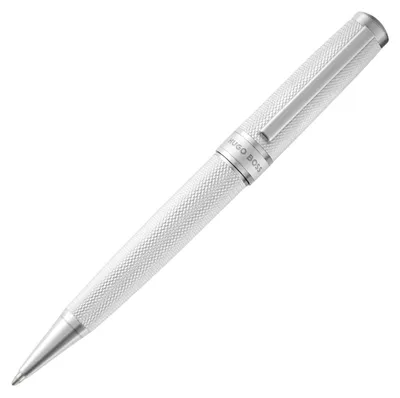 Produktbild von Hugo Boss Kugelschreiber Totem Chrom Messing mit Schraubverschluss, klassisches Design, DIA.13.7/H.142 mm