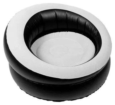 Produktbild von Bequemer aufblasbarer Hocker – Faltbares Luftsofa mit weicher Oberfläche, atmungsaktives, tragbares Klappsofa für Innen und Außen in zufälliger Farbe