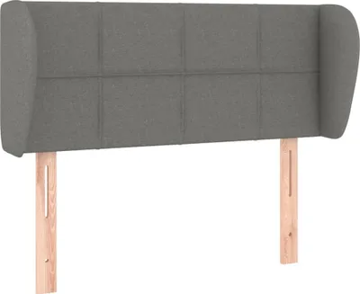 Produktbild von vidaXL Kopfteil mit Ohren Dunkelgrau 103x23x78/88 cm Stoff
