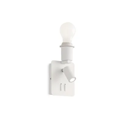 Produktbild von Gea Metall Moderne Wandleuchte Weiß 2 Lichter E27