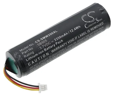 Obrázek produktu pro TECHTEK Baterie kompatibilní s [Shure] MXW Handheld Transmitter, MXW2 Handheld Transmitter nahrazuje 95A35233, pro SB905