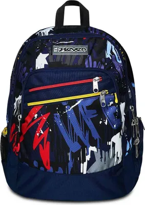 Immagine prodotto di Seven 200102334-550 zaino Zaino scolastico Multicolore Poliestere