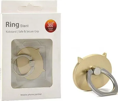 Zdjęcie produktu dla Uchwyt Telefonu Stojak Gruby Kot Złoty Uniwersalny Vega Na Rękę Ring Holder