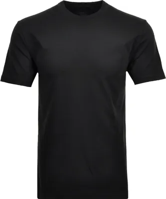 Produktbild von RAGMAN Herren T-Shirt Doppelpack LONG&TALL Rundhals Schwarz 2XT