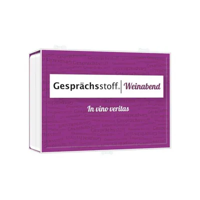 Produktbild von ISBN Gesprächsstoff Weinabend, Religion, Deutsch, Andere Formate