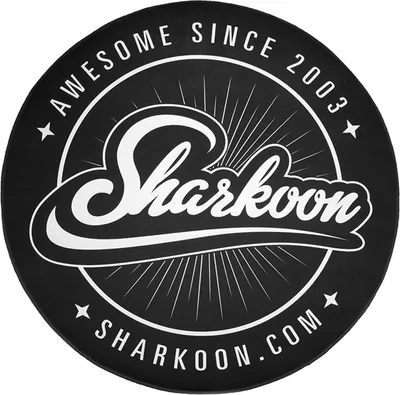 Produktbild von Sharkoon Floor Mat, Stuhlmatte, Schwarz, Weiß, Polyester, 1200 mm, 1200 mm, 5 mm
