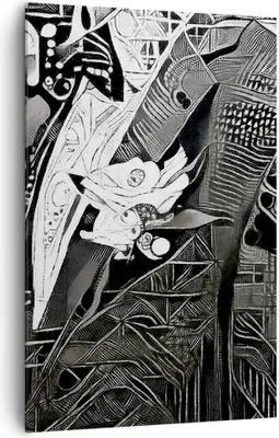 Produktbild von Bild auf Leinwand - Leinwandbild - Einteilig - Abstraktion modern - 80x120cm - Wand Bild - Wanddeko - Wandbilder - Leinwanddruck - Wanddekoration - Leinwand bilder - Wandbild - PA80x120-3478