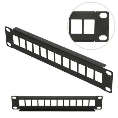 Obrázek produktu pro Extralink 12 portů 10" modulární patch panel, profesionální síťový panel