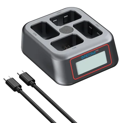 Produktbild von PATONA 4-Kanal USB-C Ladegerät für Sony NP-FW50