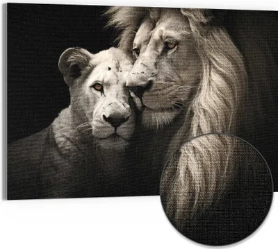 Produktbild von DEQORI Hybrid Leinwand Bild 90x60 cm 'Zarte Wildheit' Wandbild Glas flach modern