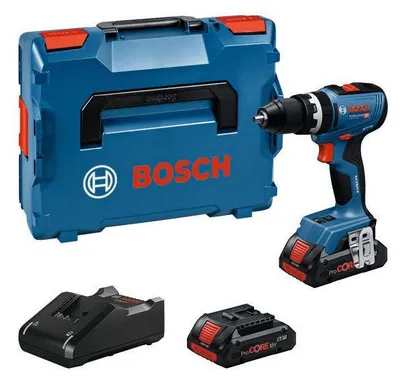 Image de Perceuse à percussion BOSCH PROFESSIONAL GSB 18V-65, 18V, 2 batteries ProCORE18V 4,0Ah, Chargeur