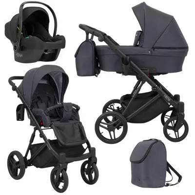 Produktbild von Kinderwagen Kunert Lazzio 3in1 – Farbe: Anthrazit
