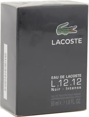 Produktbild von Lacoste L.12.12 Noir, Männer, Sommer, 50 ml, Nicht nachfüllbare Flasche, Wassermelone, Eisenkraut, Basilikum, Lavendel