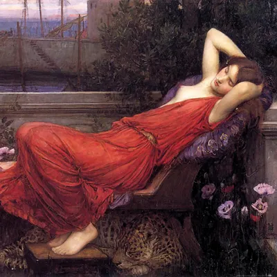 Obrázek produktu pro John William Waterhouse umělecký tisk obrazu - Ariadna, 1898 (70 x 70 cm)