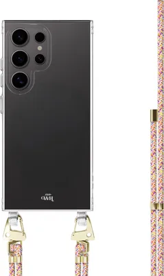 Produktbild von Rainbow Vibes Transparant Cord Hülle - Kompatibel mit Samsung Galaxy S25 Ultra