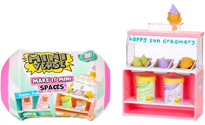 Immagine prodotto di Confezione di mobili Miniverse Spaces in PDQ, Café, 8 anni, Multicolore, Plastica