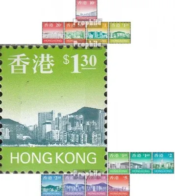 Produktbild von Briefmarken Hongkong 1997 Mi 789b-801b (kompl.Ausg.) postfrisch Freimarken: Skyline