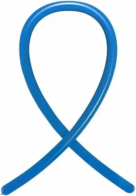 Produktbild von 100 dünne extra lange Modellierballons in Blau 140x2,5cm