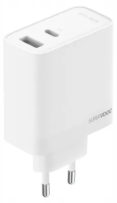 Produktbild von realme SUPERVOOC 80-W-Netzladegerät mit zwei Anschlüssen (GaN) + USB-C-Kabel