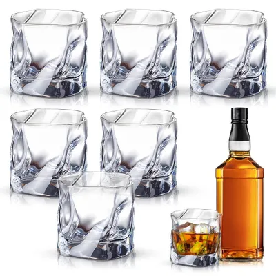 Zdjęcie produktu dla Zestaw 6 kryształowych szklanek do whisky, 200 ml