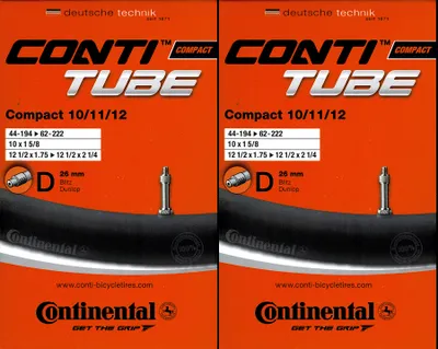 Produktbild von 2x Continental Compact 10/11/12 Schlauch 10 11 12 Zoll DV (44/62-194/222)