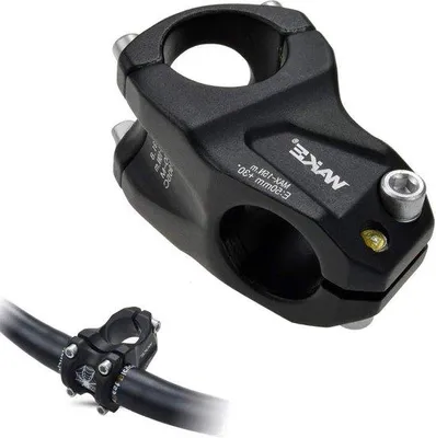 Productafbeelding van Famanu stuurpen, ongeveer 30 graden, 50 mm, aluminiumlegering - geschikt voor mountainbikes en BMX-fietsen