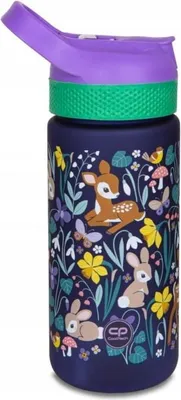 Produktbild von CoolPack | Trinkflasche Bibby - 420 ml - Oh My Deer - BPA-frei - mit Strohhalm und Gummigriff