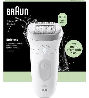 Image de Epilateur rechargeable blanc - Braun - SILKEPIL7011 -