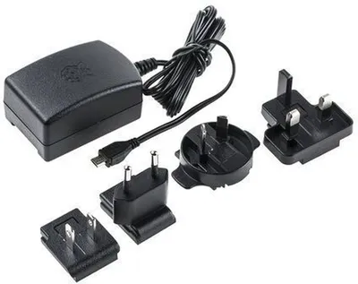Produktbild von Raspberry PI USB-Netzteil für Model 3 schwarz, RB-Netzteil3-B