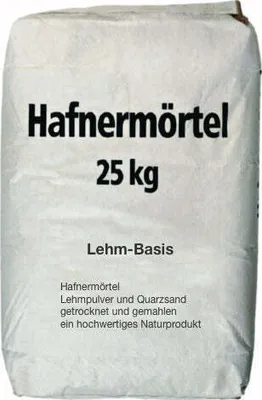 Produktbild von Ofenlehm Lehmmörtel für Ofenbau 25kg Sack