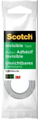 Produktbild von Scotch magic pack of 2 unsichtbare Klebebänder - 19mm x 6m - transparent Farbe