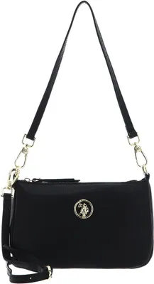Produktbild von U.S. POLO ASSN. Leder Schultertasche Umhängetasche Florence Arlington Hobo Leather Black schwarz