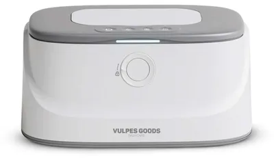Zdjęcie produktu dla Podgrzewacz do wilgotnych chusteczek Vulpes Goods, pojemnik na wilgotne chusteczki, 3 ustawienia ciepła i szybkie nagrzewanie, stała temperatura, funkcja lampki nocnej