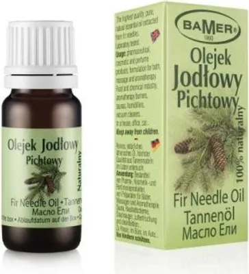 Produktbild von BAMER | Vonný olej v sklenenej fľaštičke 7 ml - Jedľa Pichta - Vôňa do izby a aromaterapia - Ideálny na vonné tyčinky, masážne prísady