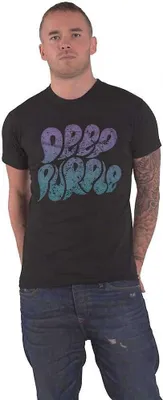 Immagine prodotto di Deep Purple - Maglietta Logo per uomo/donna Unisex RO8444 (XL) (Nero)