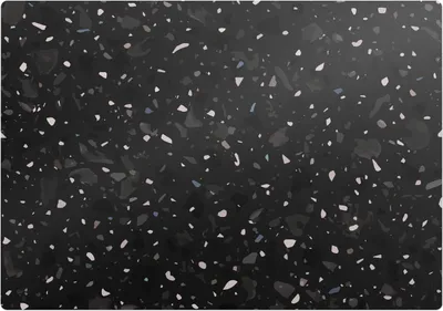 Produktbild von Dunkles Terrazzo-Muster – Bodenschutzmatte – Stuhlunterlage 100x70 cm – Rutschfest – Hartbodenmatte