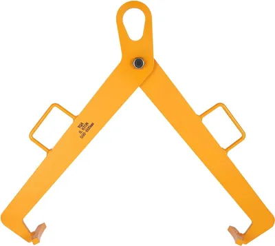 Produktbild von Vertikale Fassklemme - Fasshebegreifer - 0,6 t/600 kg Tragfähigkeit - Für 55–60 cm Fassdurchmesser - Klemmarmlänge 40 cm - Orange