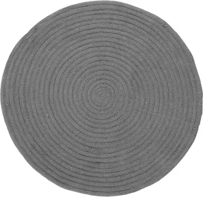 Immagine prodotto di Tappeto in cotone effetto corda grigio diam.70