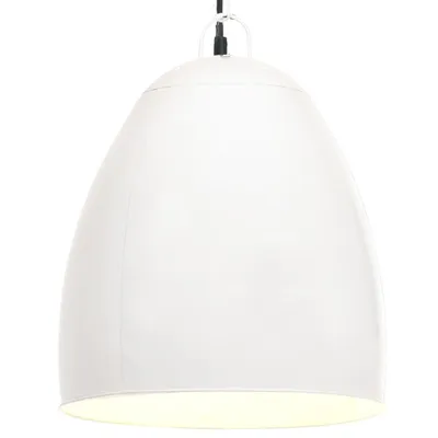 Obrázok produktu pre Industriálna závesná lampa 25 W biela 42 cm okrúhla E27