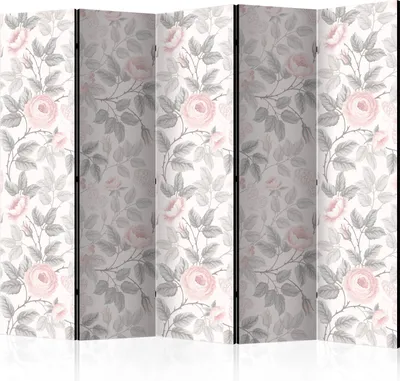 Produktbild von Akusticher Raumteiler Botanik Foto Paravent 225x172 cm beidseitig auf Vlies-Leinwand bedruckt Akustikschaum Trennwand Spanische Wand Sichtschutz Home Office Natur Pflanzen Blumen b-C-0264-z-c