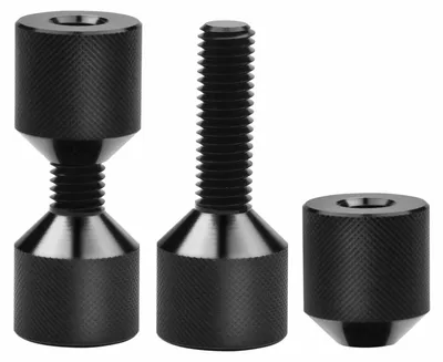 Obrázek produktu pro 2 kusy kolíků pro montáž do příruby, průměr 1 1/8 palce, vyrobené z hliníkové slitiny, určené pro montáž do otvorů pro šrouby o průměru od 3/8 do 1,0 palce