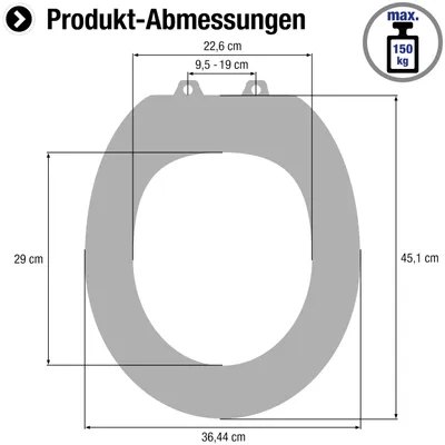 Produktbild von Cornat WC-Sitz "VIP 2.0" - Außergewöhnliches Motiv - Pflegeleichter Thermoplast - Quick up & Clean Funktion - Absenkautomatik - Bequeme Montage von oben / Toilettensitz / Klodeckel / KSDSC109