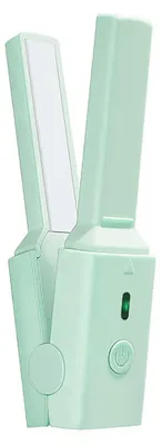 Image de Mini-lisseur et bigoudis Trave Fer à lisser portable USB à chauffage rapide Outil de coiffure Vert rafraîchissant