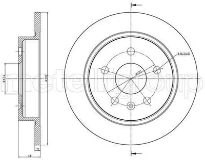 Produktbild von 2x METELLI Bremsscheibe 23-1008C für OPEL INSIGNIA Caravan INSIGNIA 48 0mm