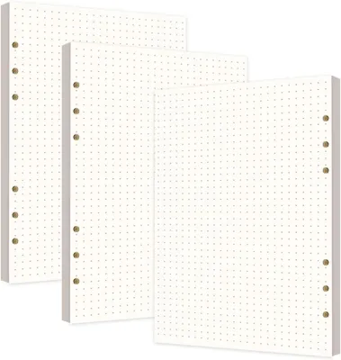 Image de Papier quadrillé A5, 3 paquets, 240 feuilles, avec 6 trous, pour carnets, agendas