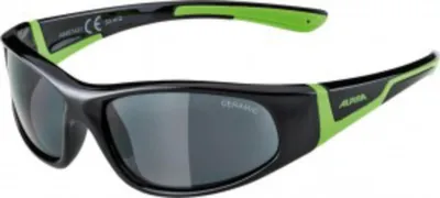 Produktbild von Alpina Sonnenbrille Flexxy Junior Rahmen sw/grün, Glas Keramik sw, Kat. 3